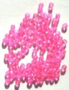 100 4mm Faceted Hot Pink Firepolish Beads